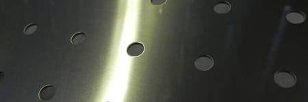 Custom-fabricated perforated sheet metal